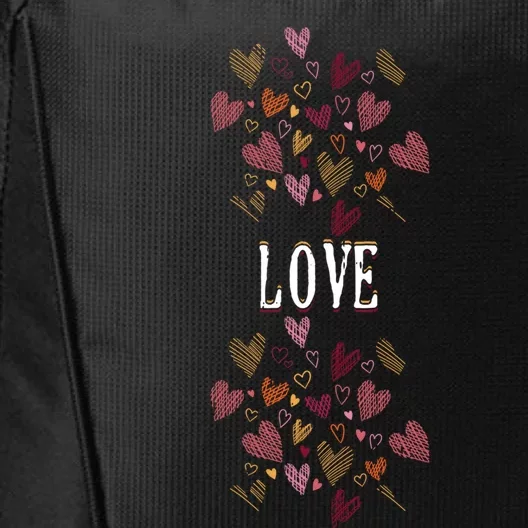 Love Cute Valentines Day Funny Gift For Her Rotic Heart Meaningful Gift City Backpack