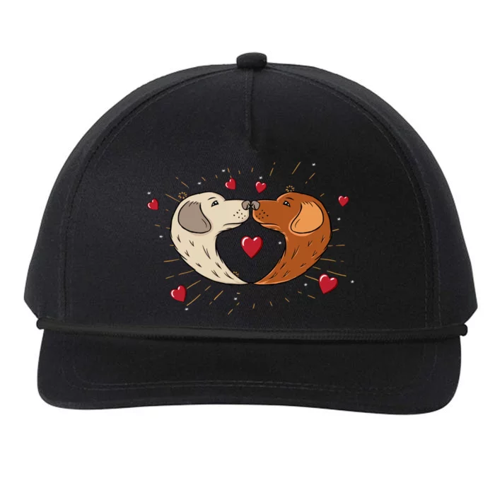 Labrador Cute Valentine's Day Dog Lovers Gift Tee Great Gift Snapback Five-Panel Rope Hat