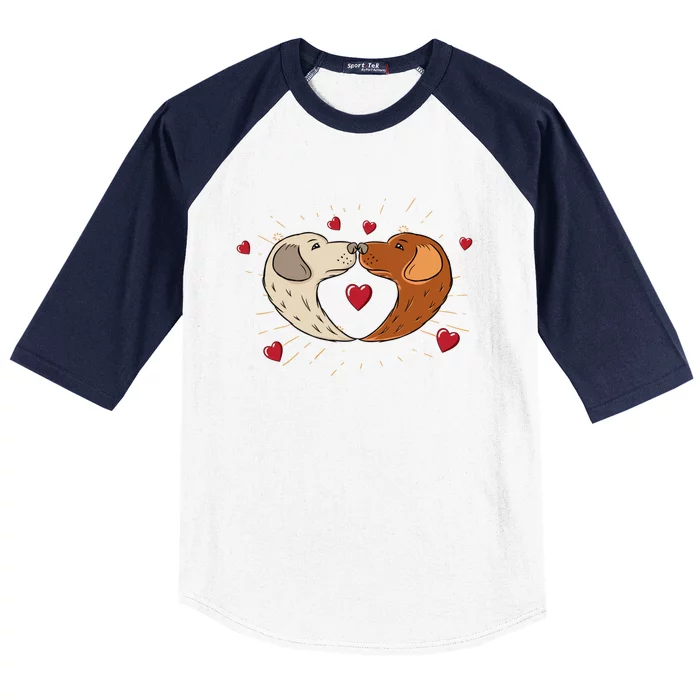 Labrador Cute Valentine's Day Dog Lovers Gift Tee Great Gift Baseball Sleeve Shirt