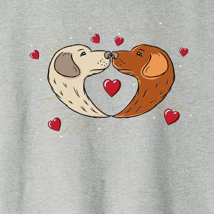 Labrador Cute Valentine's Day Dog Lovers Gift Tee Great Gift Women's Crop Top Tee