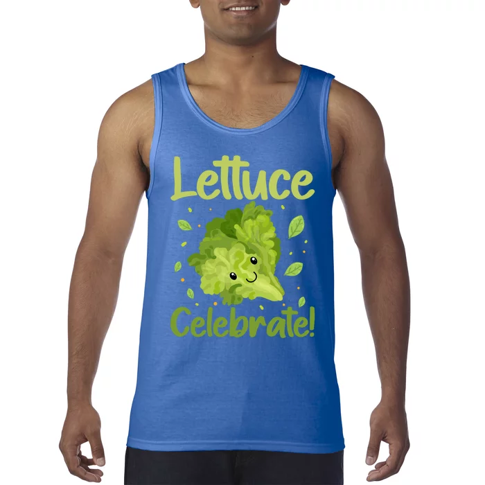 Lettuce Celebrate Veganism Design For Vegetarian Funny Gift Tank Top