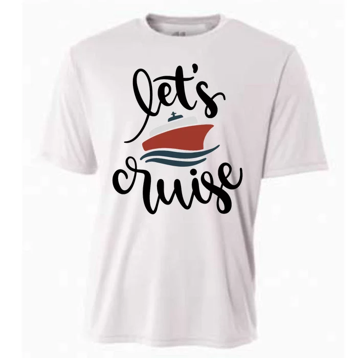 Let's Cruise Vacation Travel Cooling Performance Crew T-Shirt