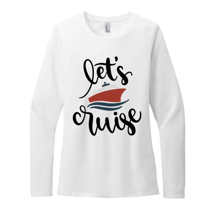 Let's Cruise Vacation Travel Womens CVC Long Sleeve Shirt