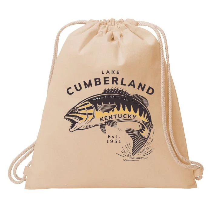 Lake Cumberland Vintage Kentucky Drawstring Bag