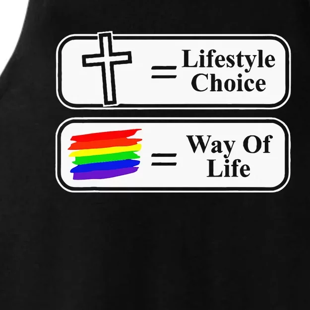 Lifestyle Choice Way Of Life Lgbt Ladies Tri-Blend Wicking Tank