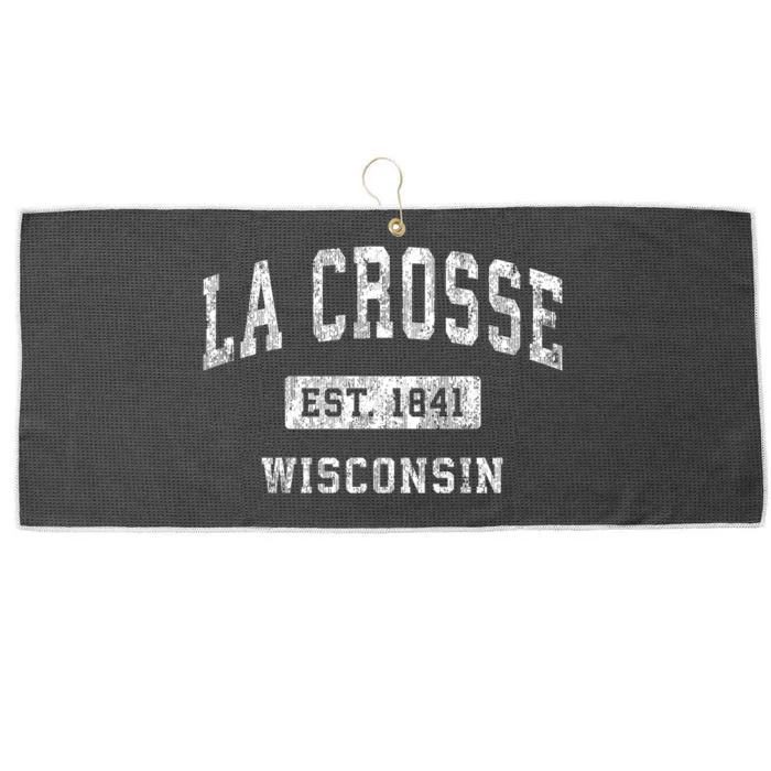 La Crosse Wisconsin Wi Vintage Established Sports Large Microfiber Waffle Golf Towel