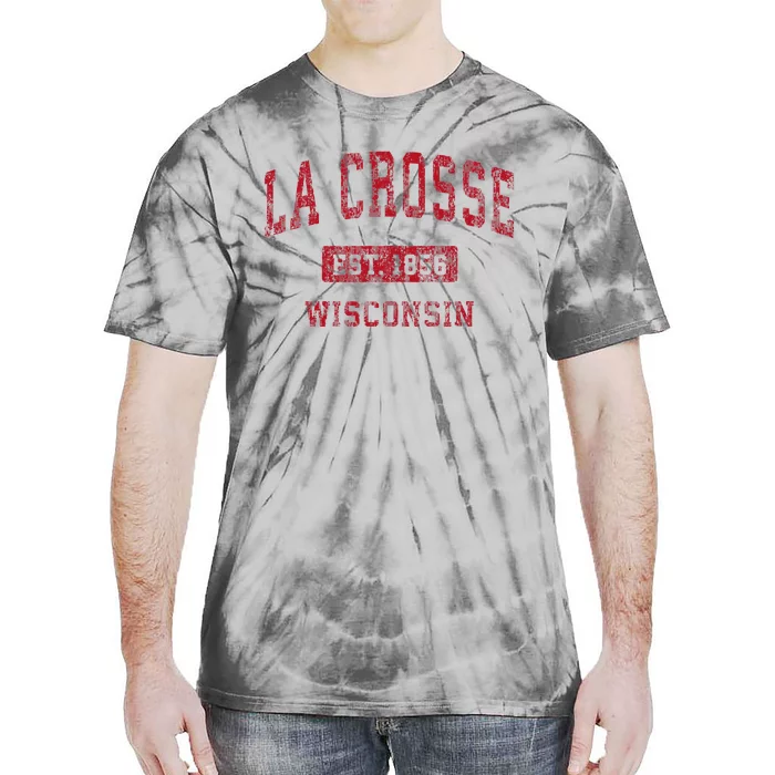 La Crosse Wisconsin Wi Vintage Sports Design Tie-Dye T-Shirt