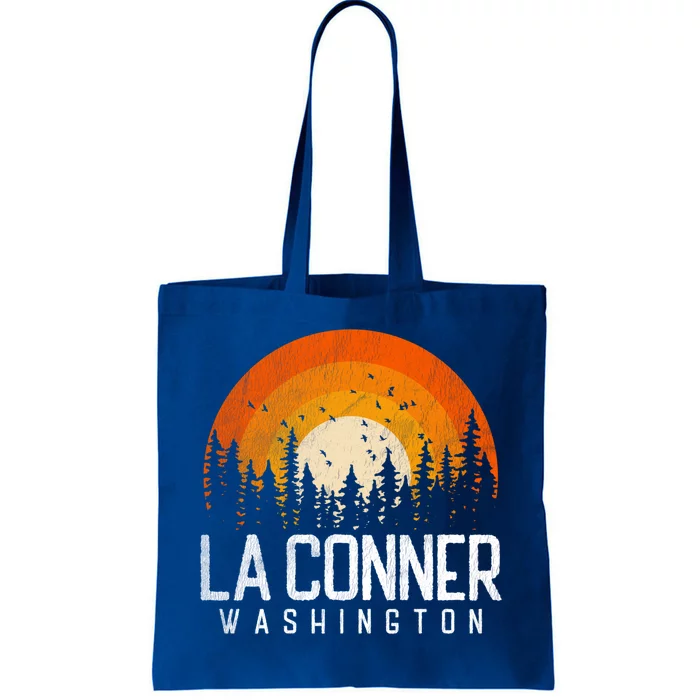 La Conner Washington Wa Gift Retro 70s 80s 90s Vintage Gift Tote Bag