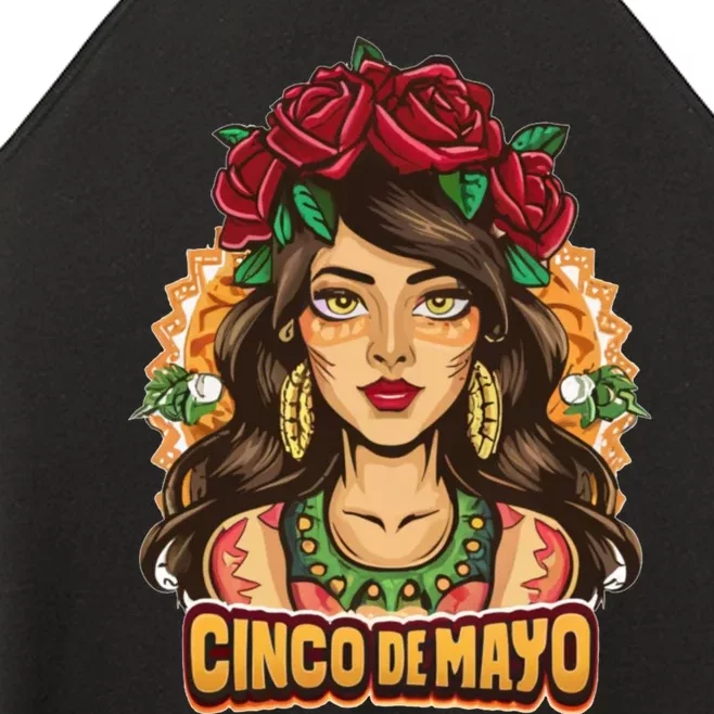 La Catrina Women Dia De Los Muertos Cinco De Mayo Latina Women’s Perfect Tri Rocker Tank