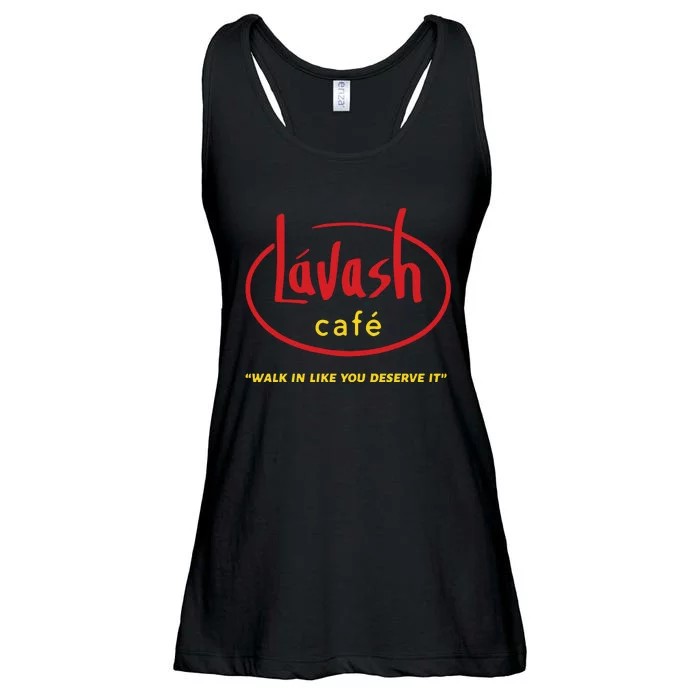 LáVash Cafe Walk In Like You Deserve It Ladies Essential Flowy Tank