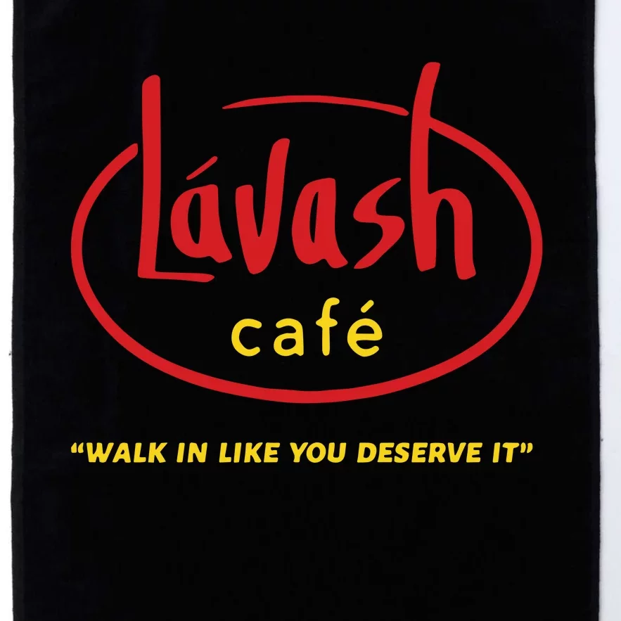 LáVash Cafe Walk In Like You Deserve It Platinum Collection Golf Towel