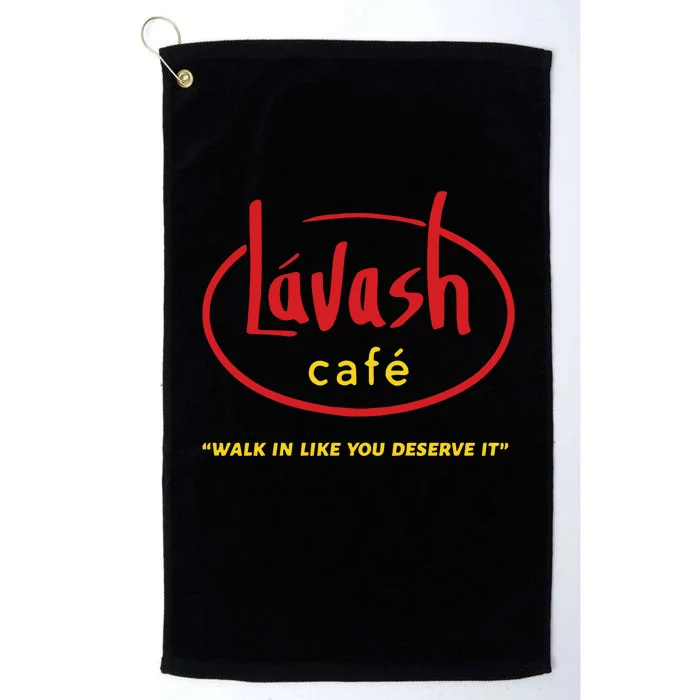 LáVash Cafe Walk In Like You Deserve It Platinum Collection Golf Towel