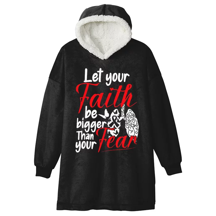 Lung Cancer Warrior Hooded Wearable Blanket