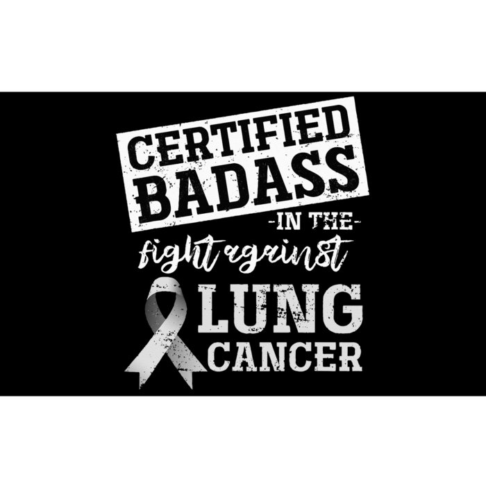 Lung Cancer Warrior Gift Funny Lung Cancer Awareness Bumper Sticker