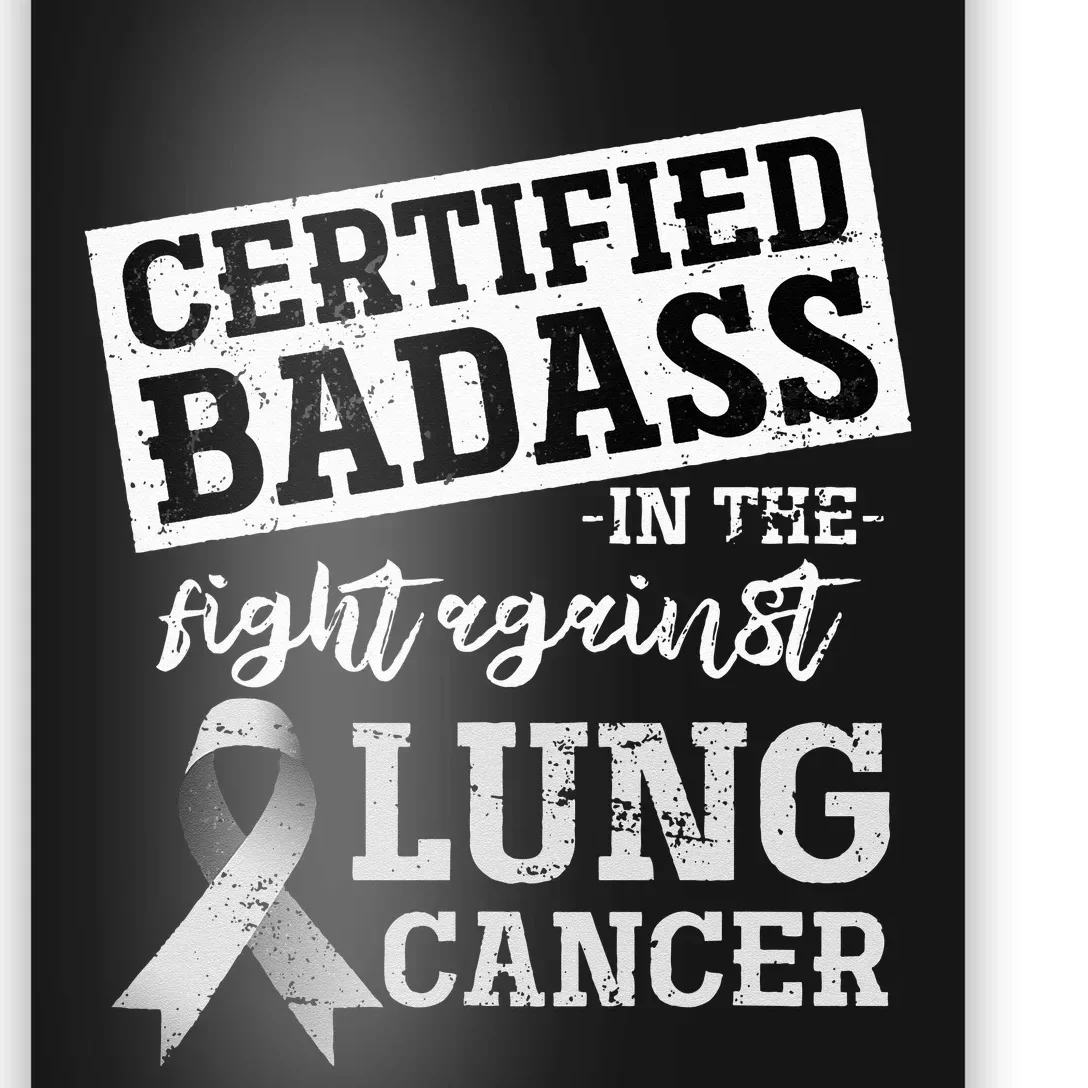 Lung Cancer Warrior Gift Funny Lung Cancer Awareness Poster