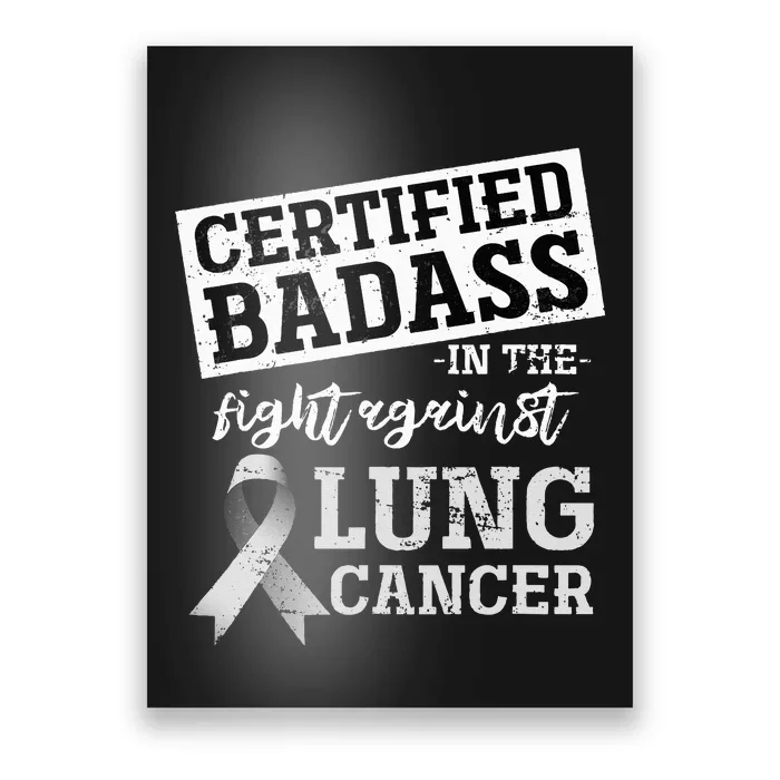 Lung Cancer Warrior Gift Funny Lung Cancer Awareness Poster