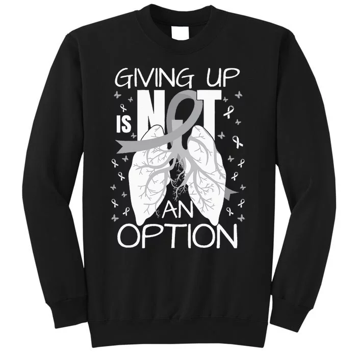 Lung Cancer Warrior Tall Sweatshirt