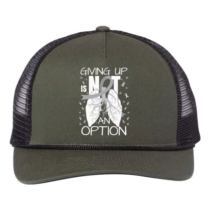 Lung Cancer Warrior Retro Rope Trucker Hat Cap