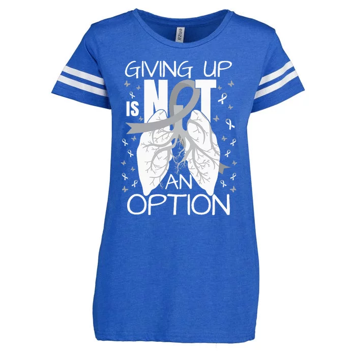 Lung Cancer Warrior Enza Ladies Jersey Football T-Shirt