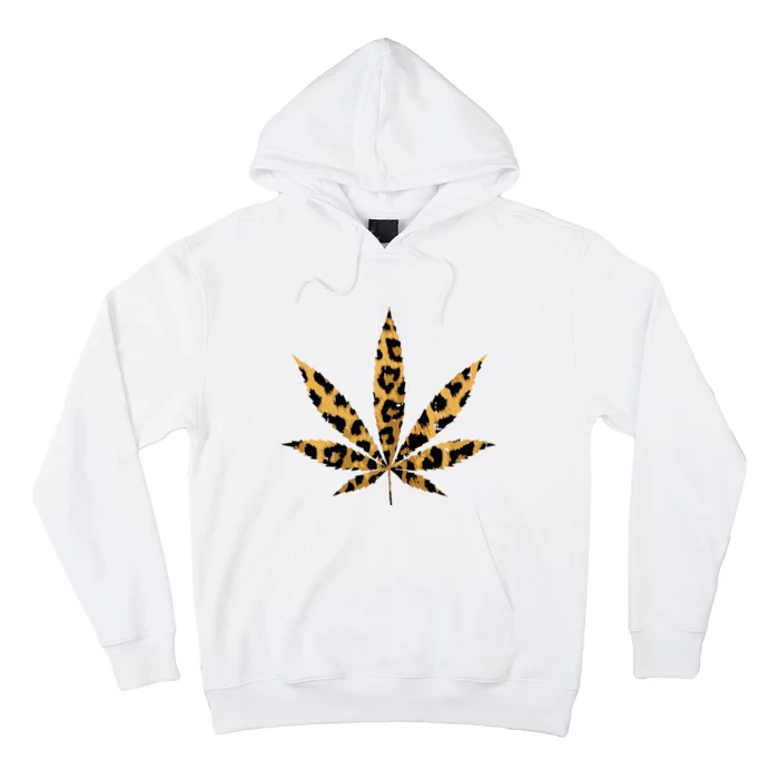 Leopard Cheetah Weed Cannabis Marijuana 420 Thc Stoner Gift Hoodie