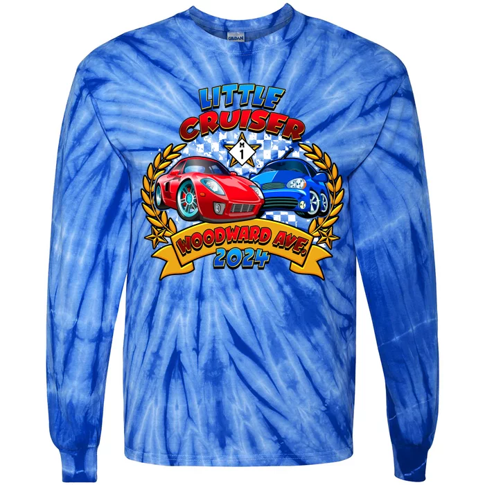 Little Cruiser Woodward Ave 2024 Kid Design Tie-Dye Long Sleeve Shirt