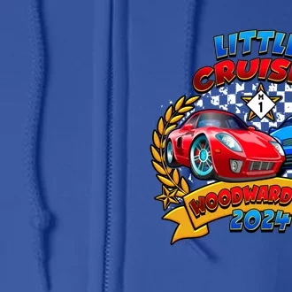 Little Cruiser Woodward Ave 2024 Kid Design Full Zip Hoodie