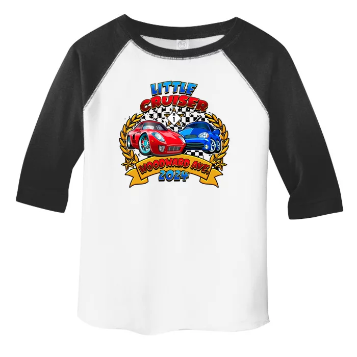 Little Cruiser Woodward Ave 2024 Kid Design Toddler Fine Jersey T-Shirt