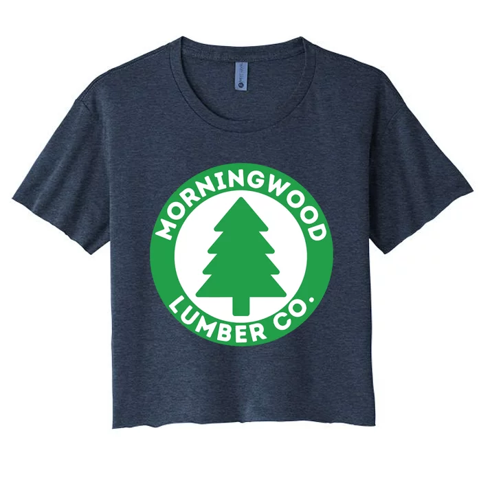 Lumber Carpenter Woodworking Woodworker Women's Crop Top Tee