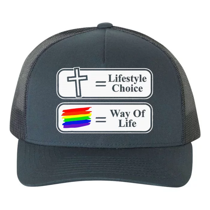 Lifestyle Choice Way Of Life Lgbt Yupoong Adult 5-Panel Trucker Hat