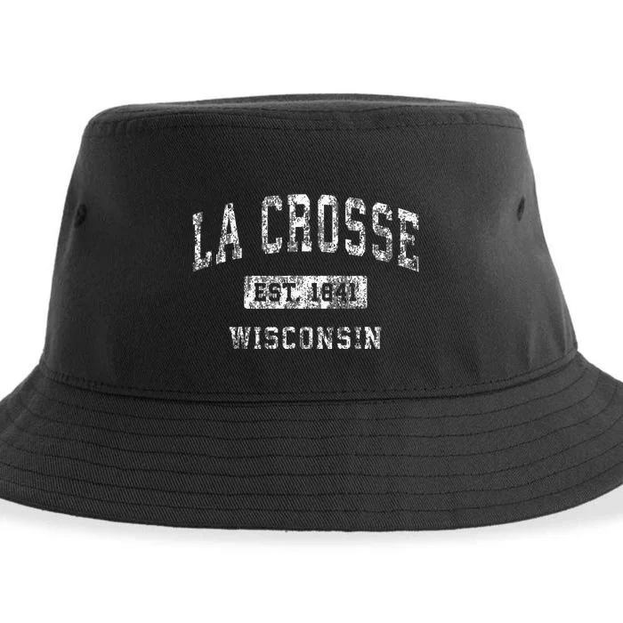 La Crosse Wisconsin Wi Vintage Established Sports Sustainable Bucket Hat