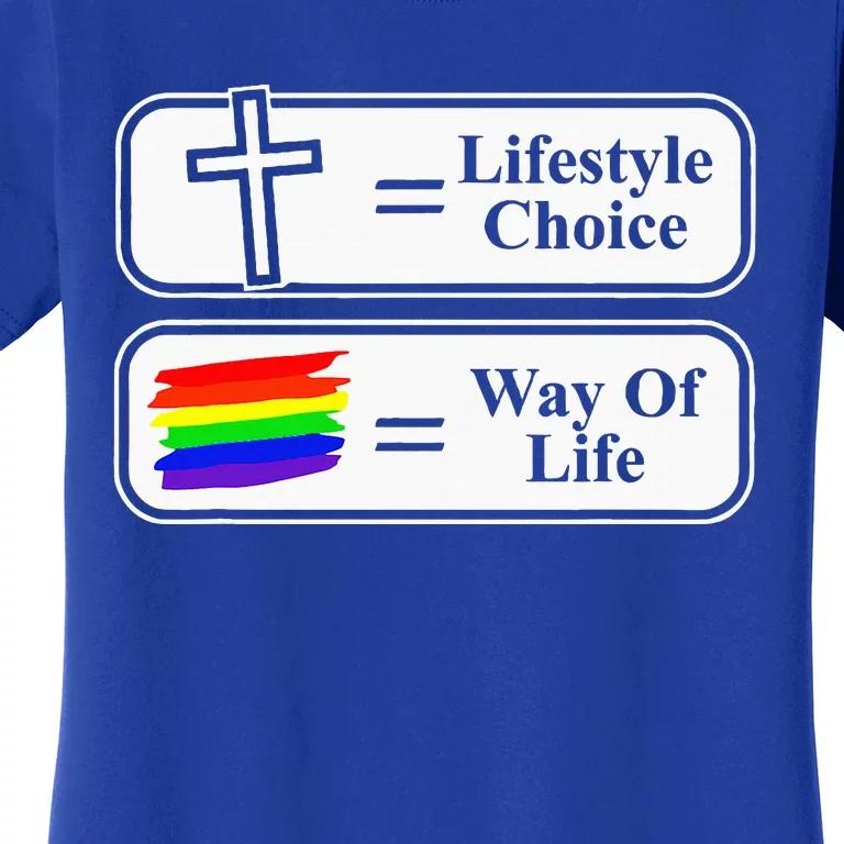 Lifestyle Choice Way Of Life Lgbt Women's T-Shirt