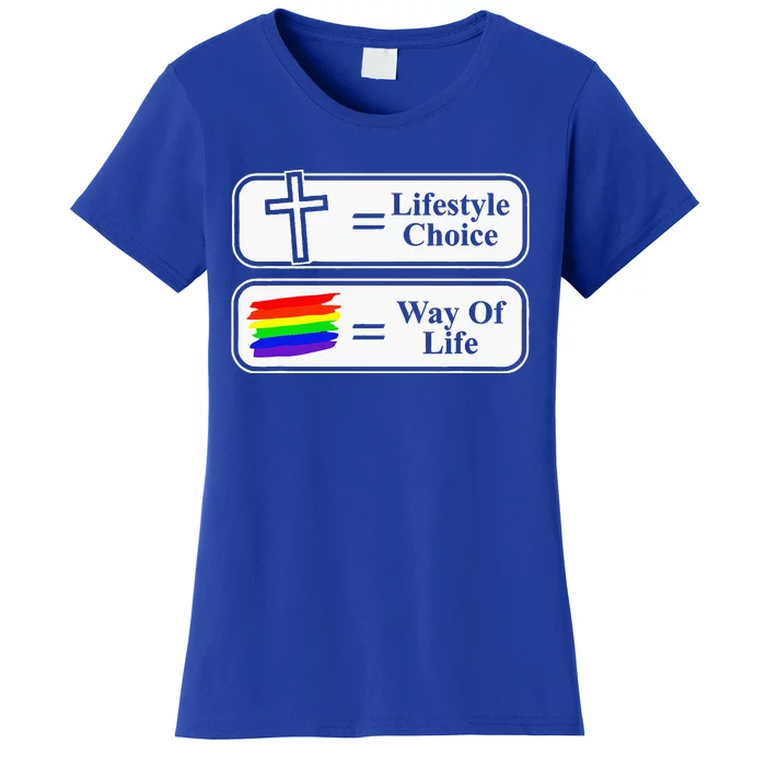 Lifestyle Choice Way Of Life Lgbt Women's T-Shirt