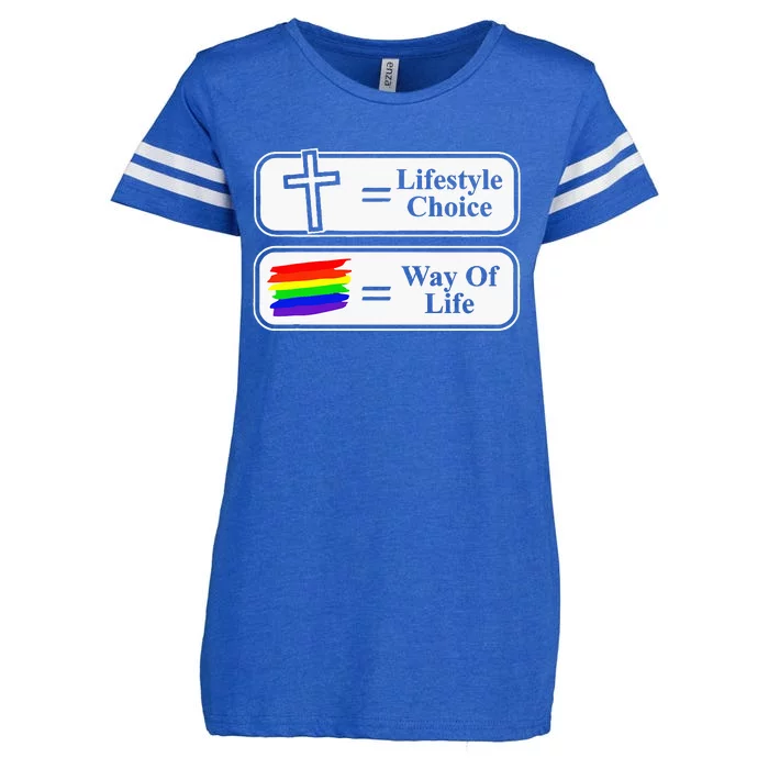 Lifestyle Choice Way Of Life Lgbt Enza Ladies Jersey Football T-Shirt