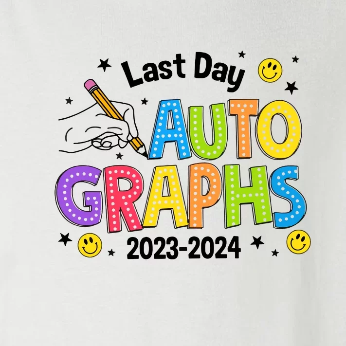 Last Day Autographs Peace Out School Toddler Long Sleeve Shirt