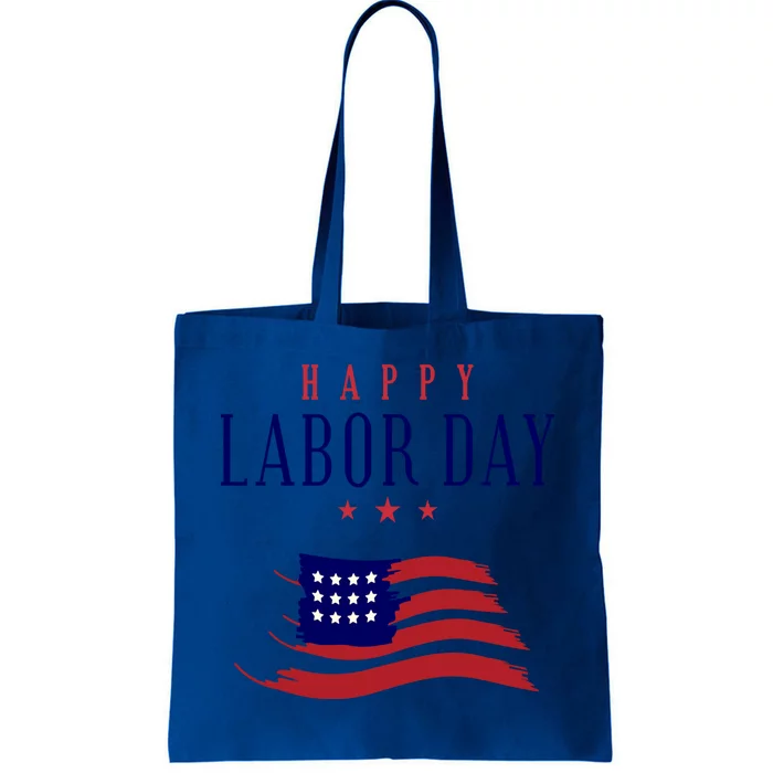 Labor Day American Flag Patriotic Gift Tote Bag