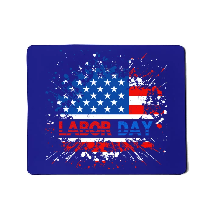 Labor Day American Flag Summer Celebration Gift Mousepad