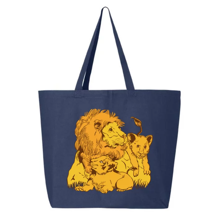 Lion Dad And Babies 25L Jumbo Tote