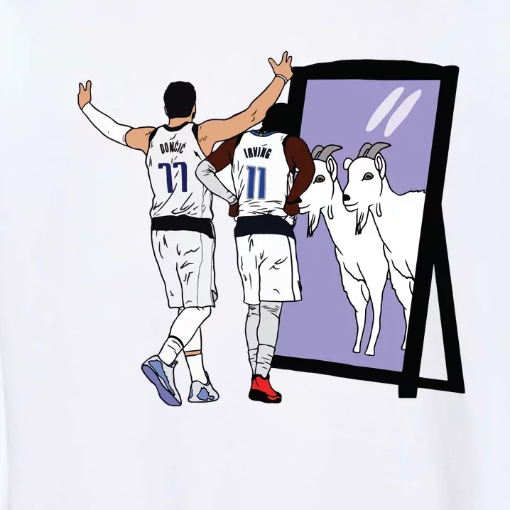 Luka Doncic And Kyrie Irving Mirror Goats Dallas Garment-Dyed Sweatshirt