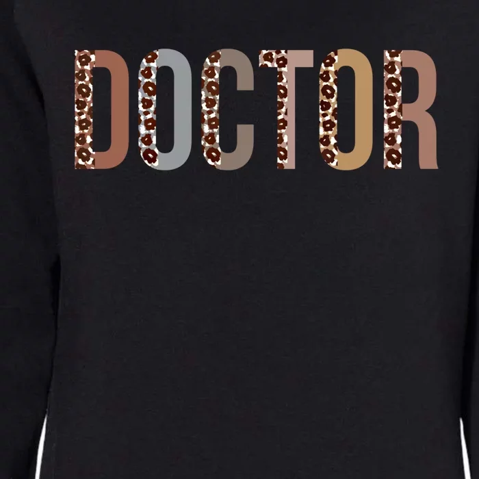 Leopard Doctor Appreciation Healthcare Workers Cute Gift Womens California Wash Sweatshirt