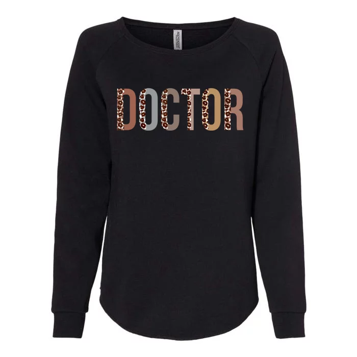 Leopard Doctor Appreciation Healthcare Workers Cute Gift Womens California Wash Sweatshirt