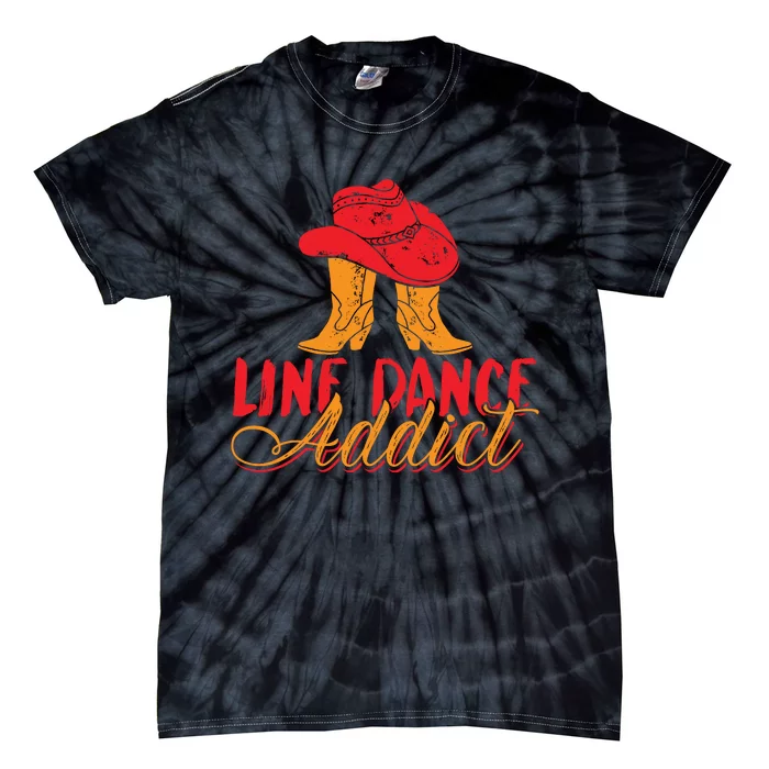 Line Dance Addict Country Women Tie-Dye T-Shirt