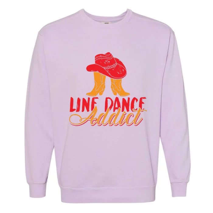 Line Dance Addict Country Women Garment-Dyed Sweatshirt