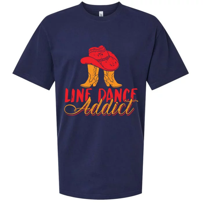 Line Dance Addict Country Women Sueded Cloud Jersey T-Shirt