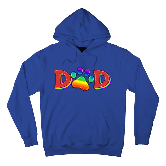 Lgbtq Dad And Paw Cats Lover Dogs Lover Fathers Day Gift Hoodie