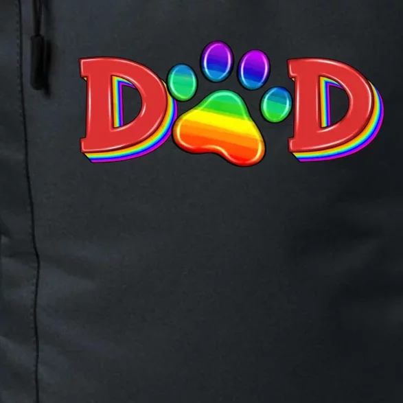 Lgbtq Dad And Paw Cats Lover Dogs Lover Fathers Day Gift Daily Commute Backpack