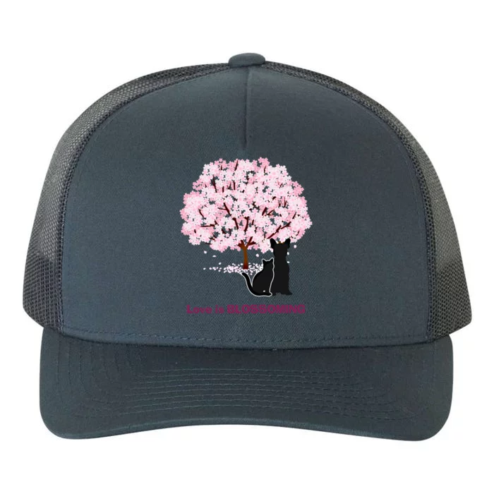 Lucky Dog Animal Rescue Cute Gift Love Is Blossoming Cool Gift Yupoong Adult 5-Panel Trucker Hat