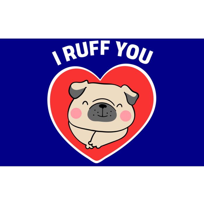 Lucky Dog Animal Rescue Gift I Ruff You Valentine's Day Gift Bumper Sticker