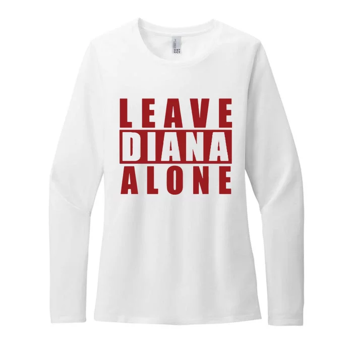 Leave Diana Alone Womens CVC Long Sleeve Shirt