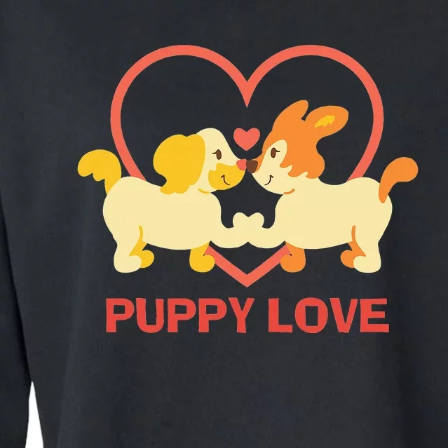 Lucky Dog Animal Rescue Puppy Love Cropped Pullover Crew