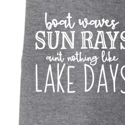 Lake Days Boat Waves Sun Rays Love Tee Great Gift Doggie 3-End Fleece Hoodie